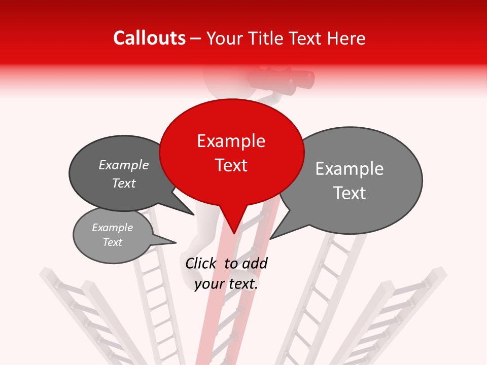 Corporate Ladder Overview PowerPoint Template