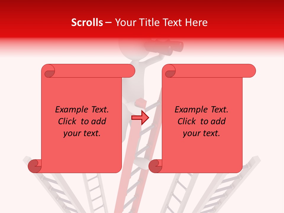 Corporate Ladder Overview PowerPoint Template