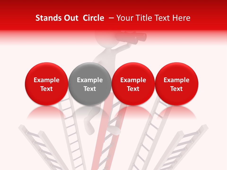 Corporate Ladder Overview PowerPoint Template