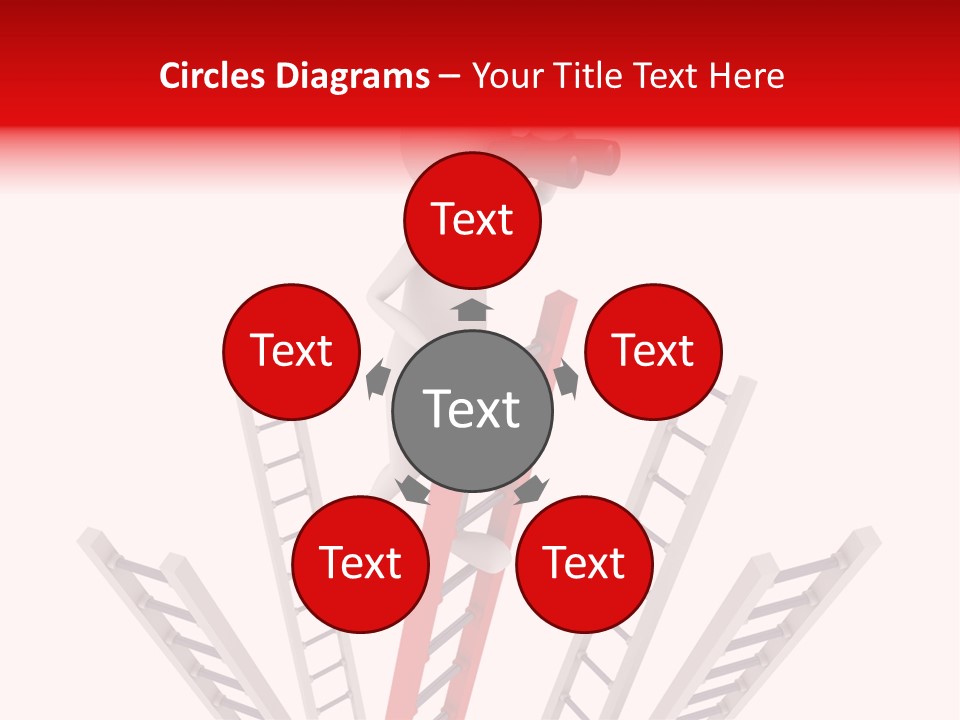 Corporate Ladder Overview PowerPoint Template