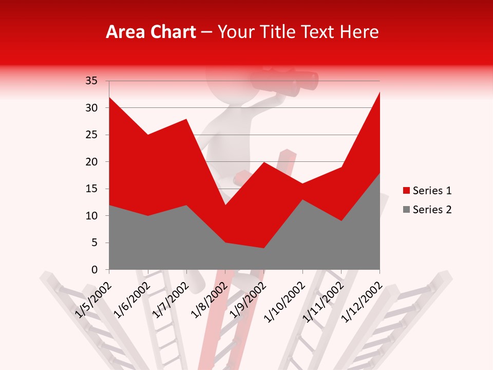 Corporate Ladder Overview PowerPoint Template