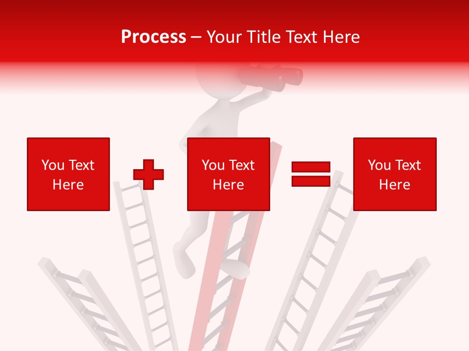 Corporate Ladder Overview PowerPoint Template