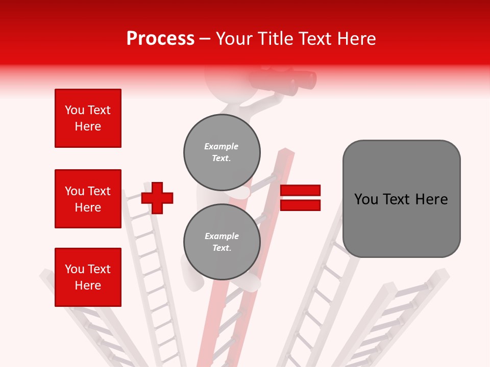 Corporate Ladder Overview PowerPoint Template