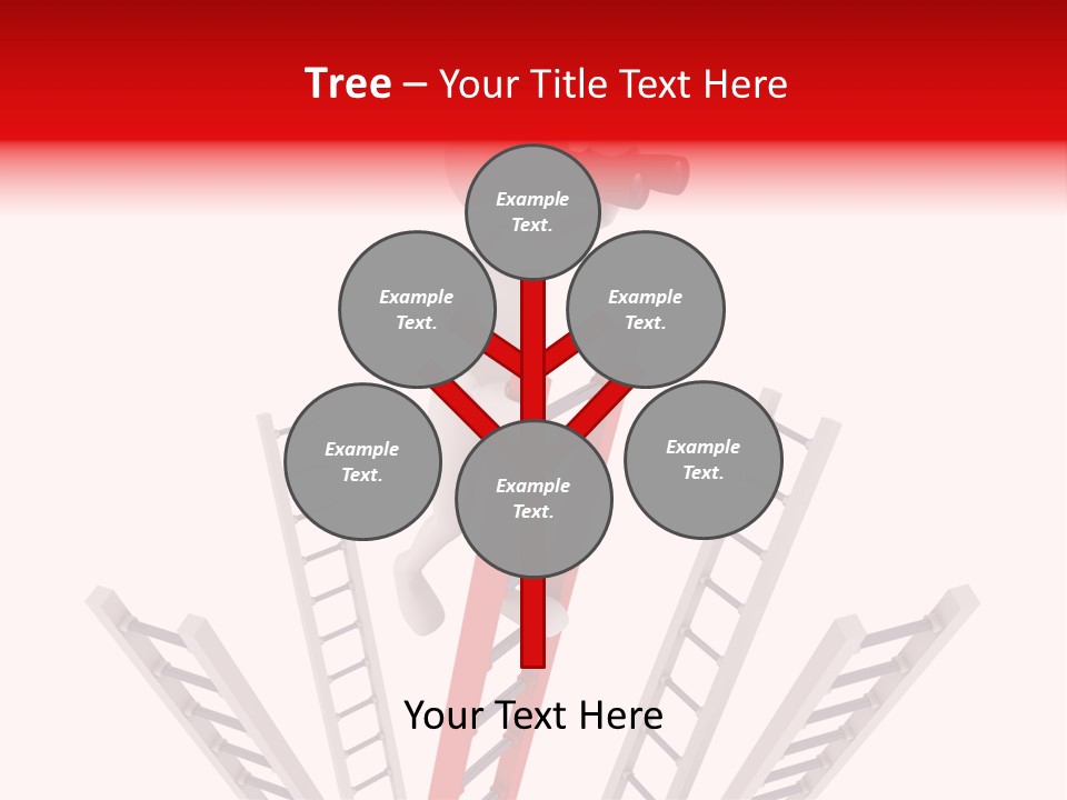 Corporate Ladder Overview PowerPoint Template