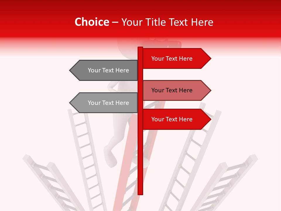 Corporate Ladder Overview PowerPoint Template