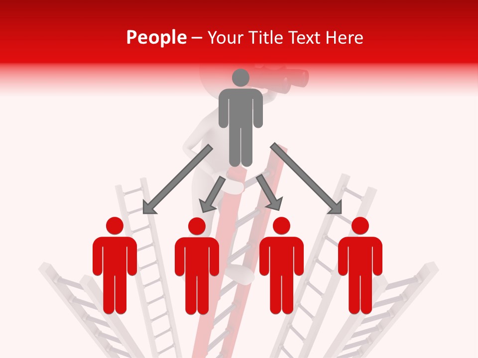 Corporate Ladder Overview PowerPoint Template