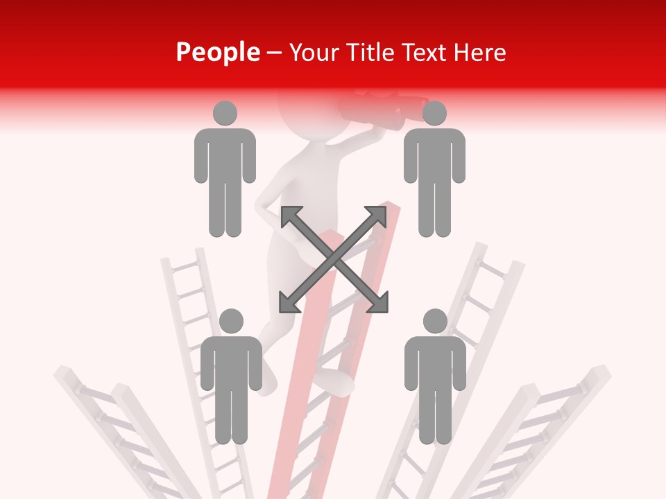 Corporate Ladder Overview PowerPoint Template