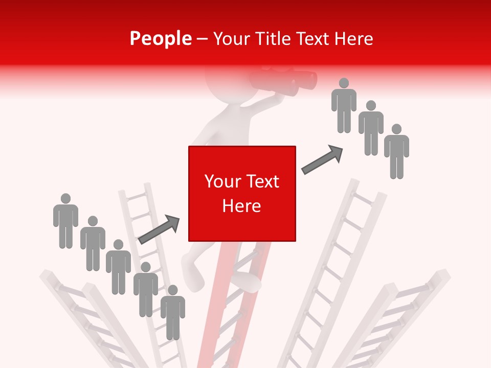 Corporate Ladder Overview PowerPoint Template
