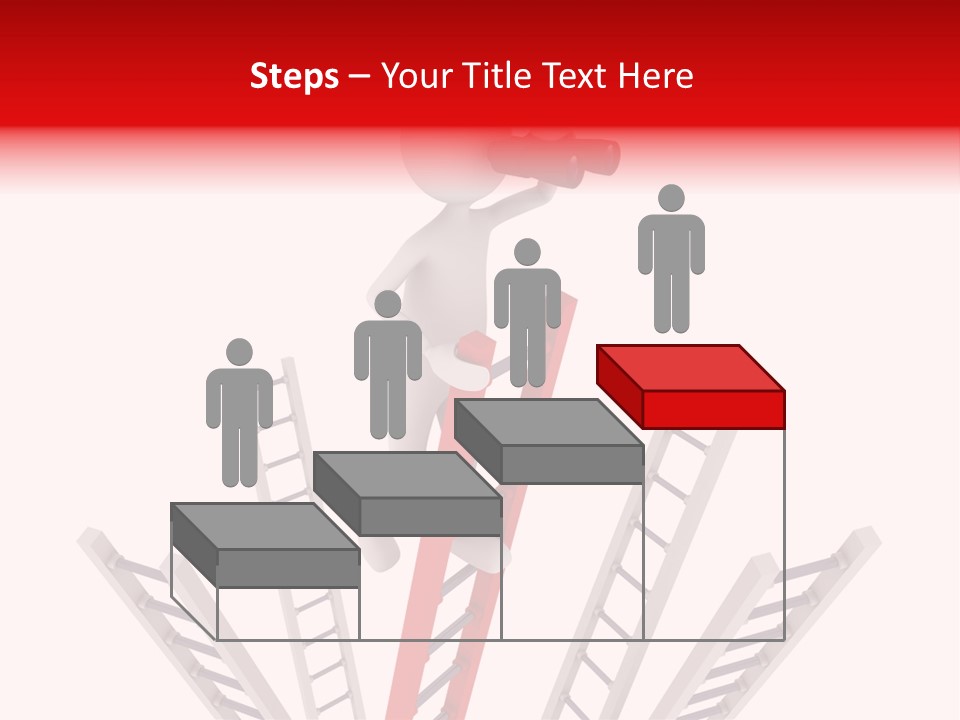 Corporate Ladder Overview PowerPoint Template