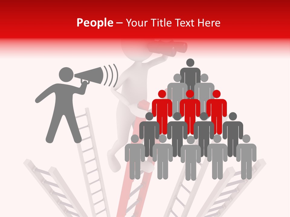 Corporate Ladder Overview PowerPoint Template