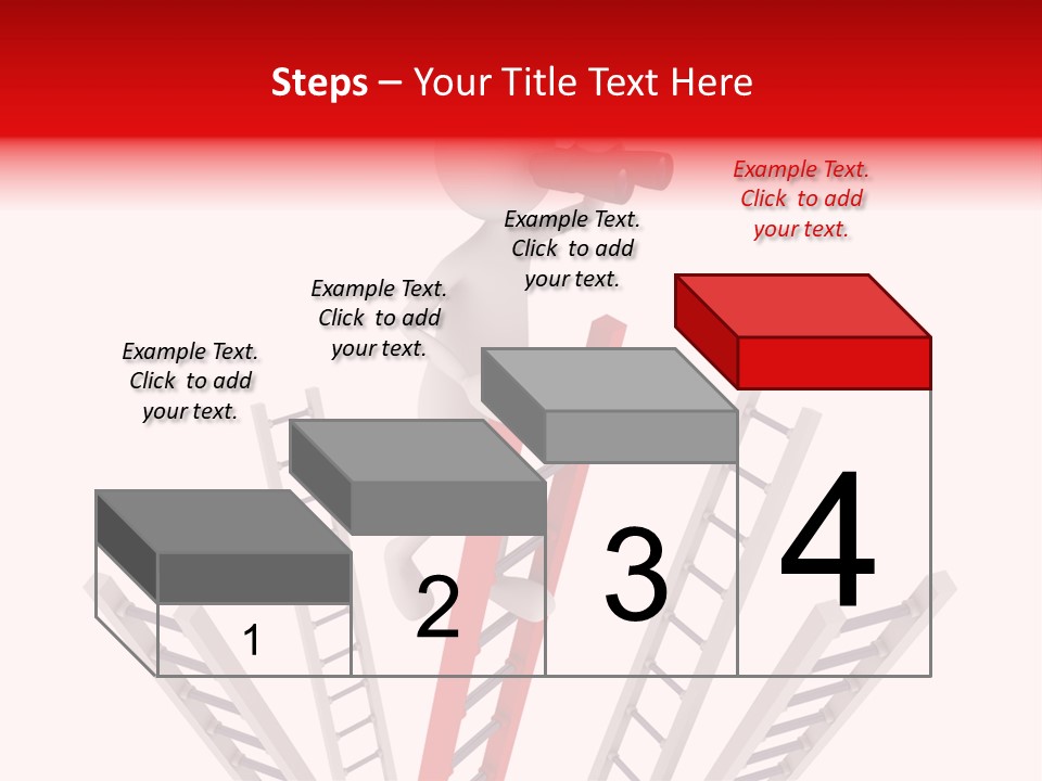 Corporate Ladder Overview PowerPoint Template