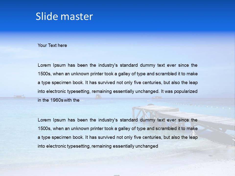 Sandy Peaceful Sand PowerPoint Template