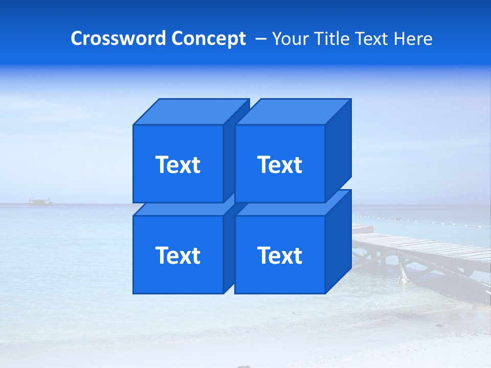Sandy Peaceful Sand PowerPoint Template