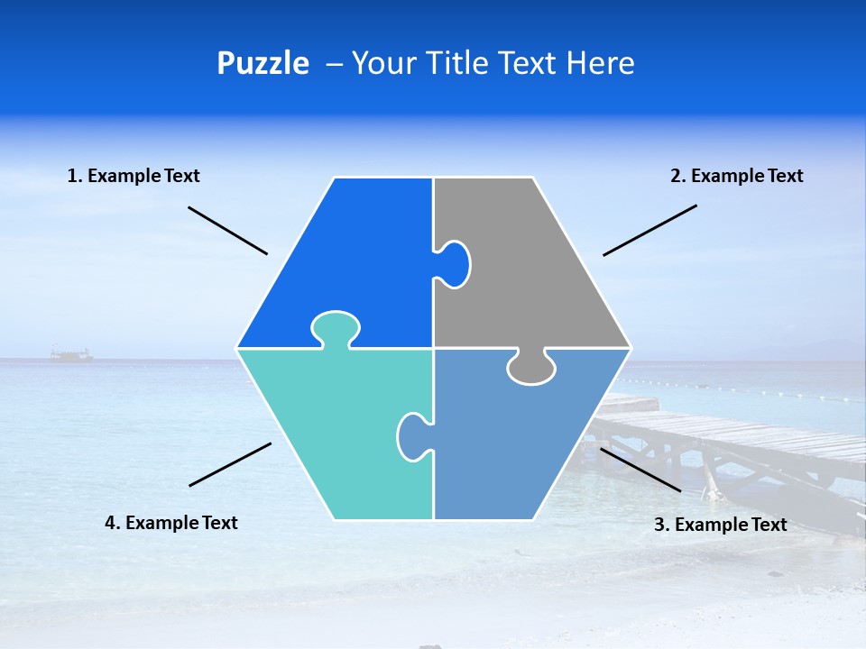 Sandy Peaceful Sand PowerPoint Template