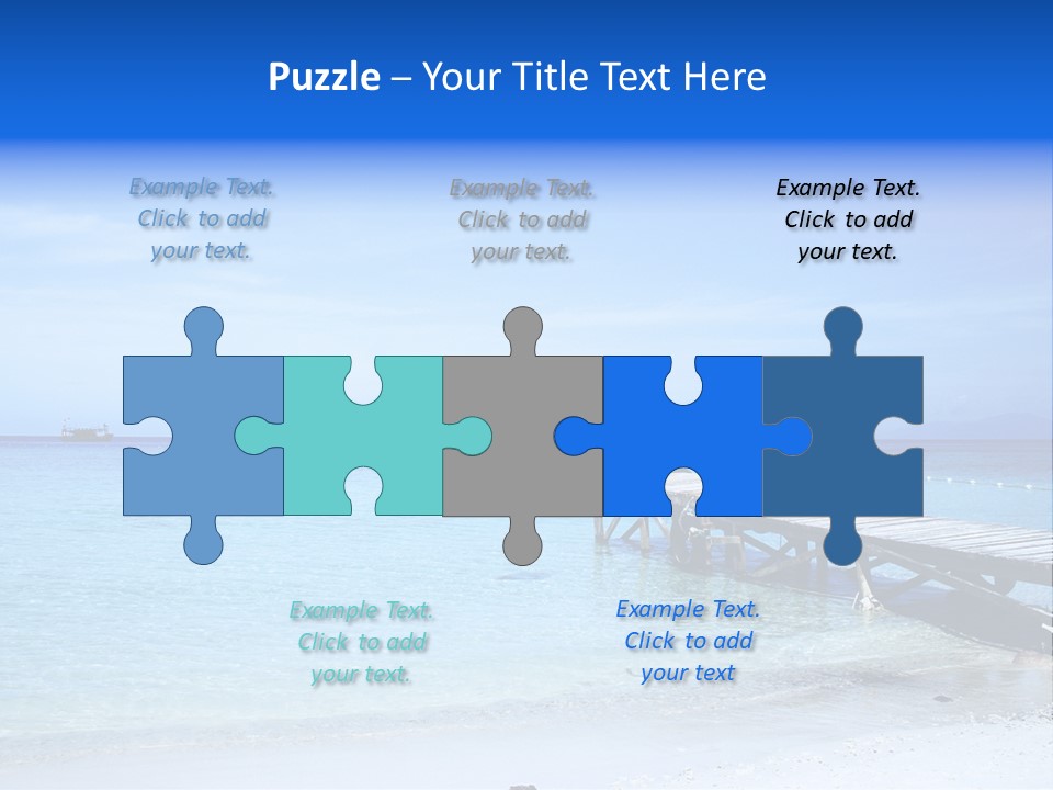 Sandy Peaceful Sand PowerPoint Template