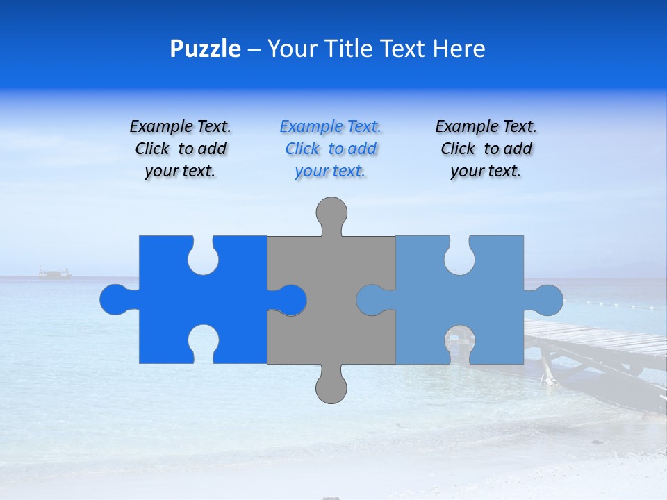 Sandy Peaceful Sand PowerPoint Template