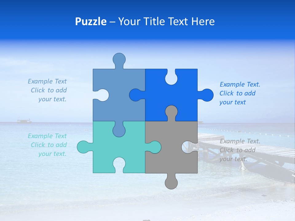 Sandy Peaceful Sand PowerPoint Template