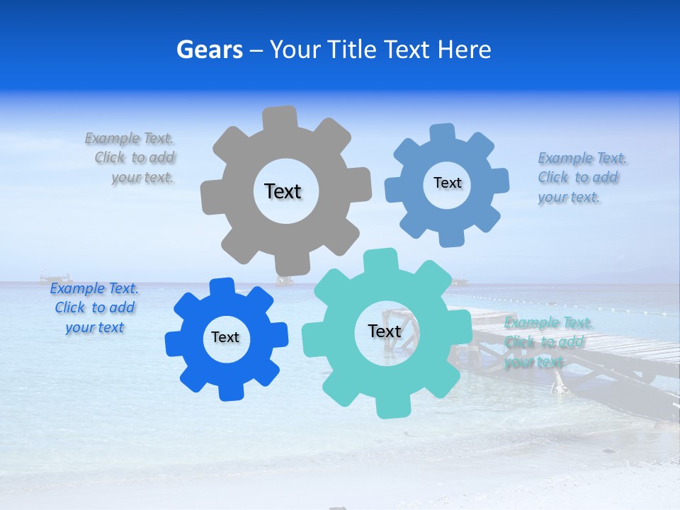 Sandy Peaceful Sand PowerPoint Template