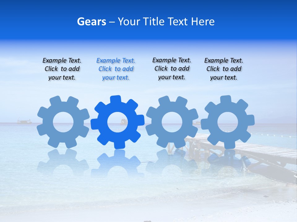 Sandy Peaceful Sand PowerPoint Template