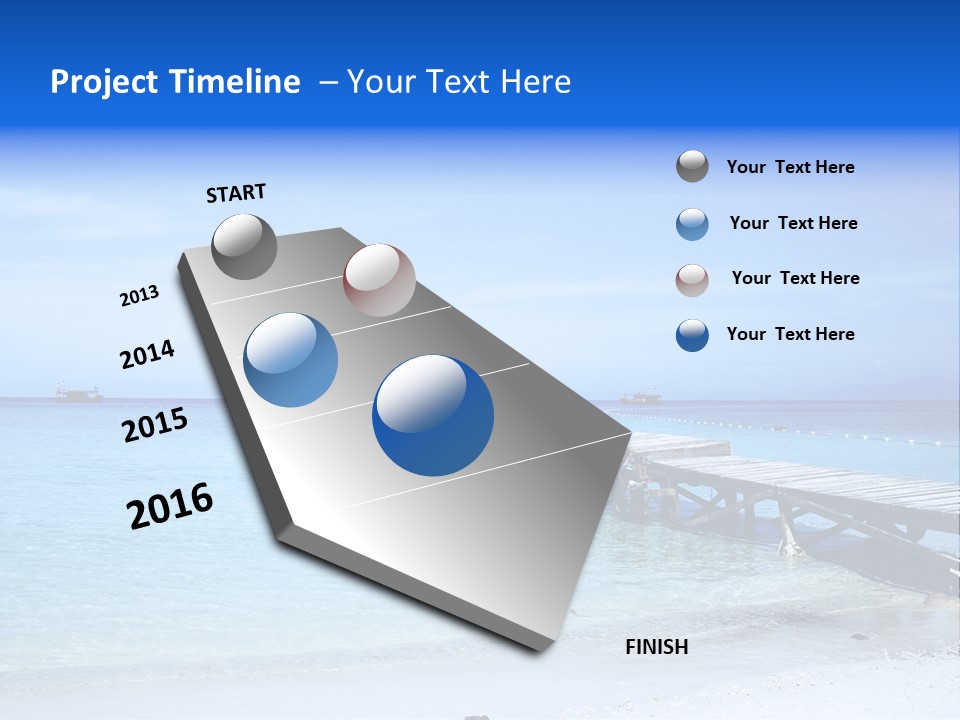 Sandy Peaceful Sand PowerPoint Template