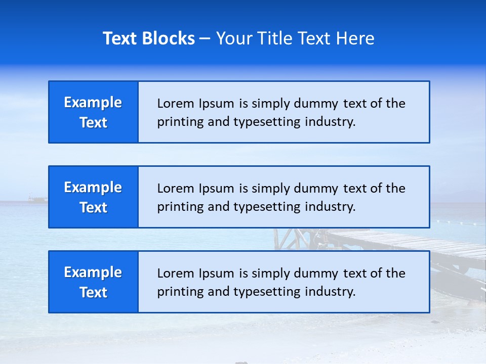 Sandy Peaceful Sand PowerPoint Template