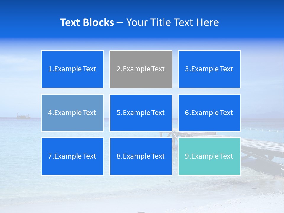 Sandy Peaceful Sand PowerPoint Template