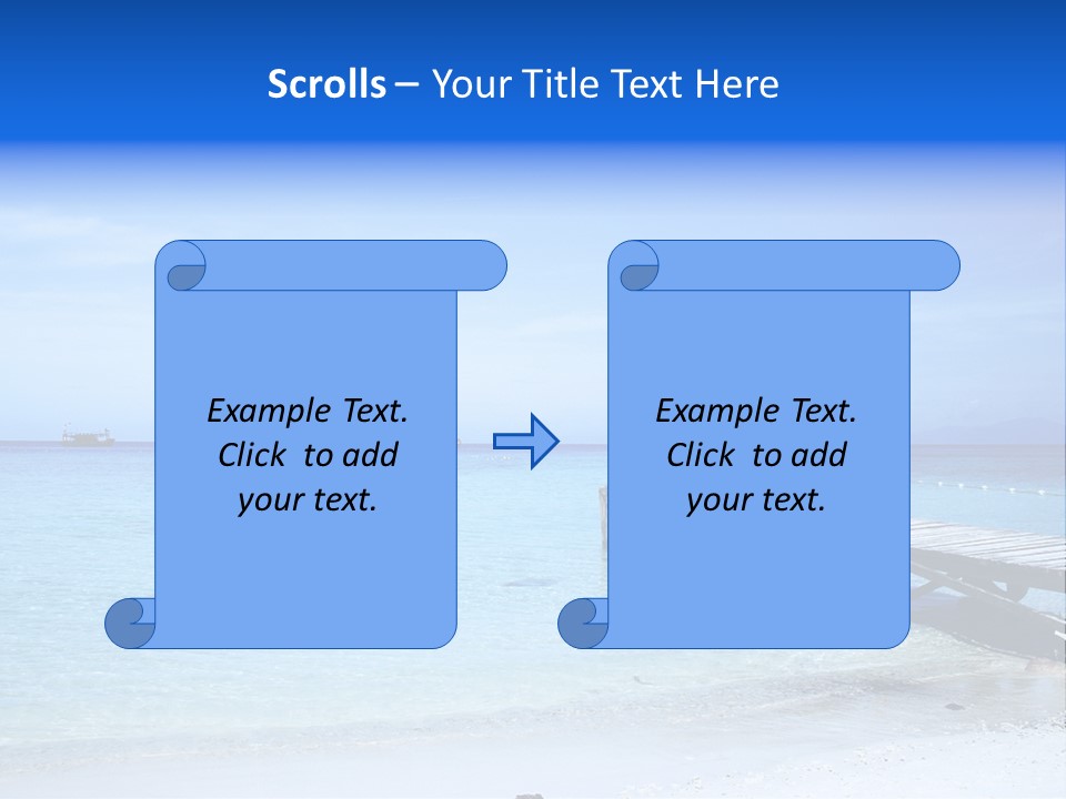 Sandy Peaceful Sand PowerPoint Template