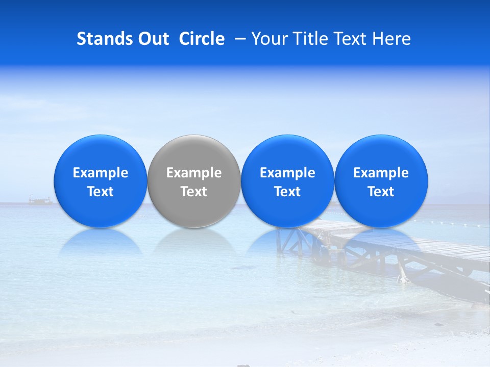 Sandy Peaceful Sand PowerPoint Template