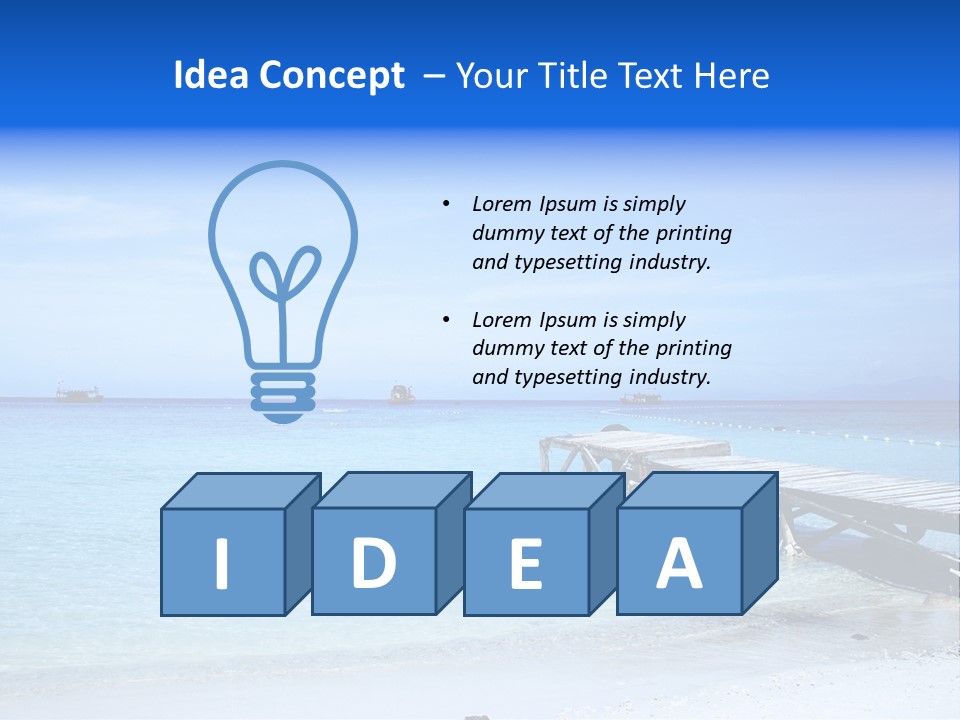 Sandy Peaceful Sand PowerPoint Template