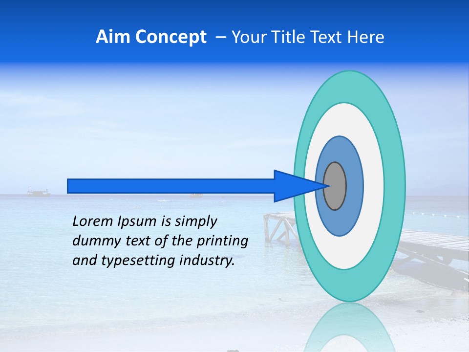 Sandy Peaceful Sand PowerPoint Template