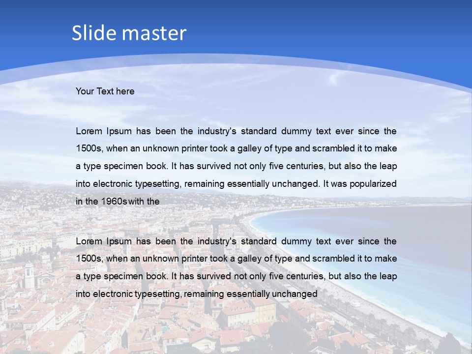 View Postcard Yacht PowerPoint Template