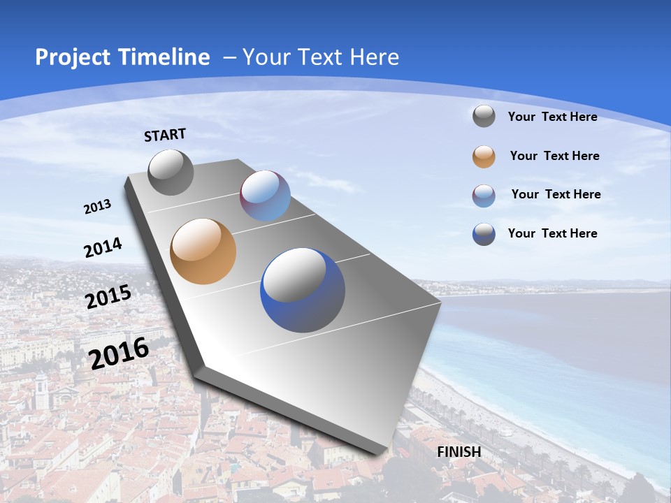 View Postcard Yacht PowerPoint Template