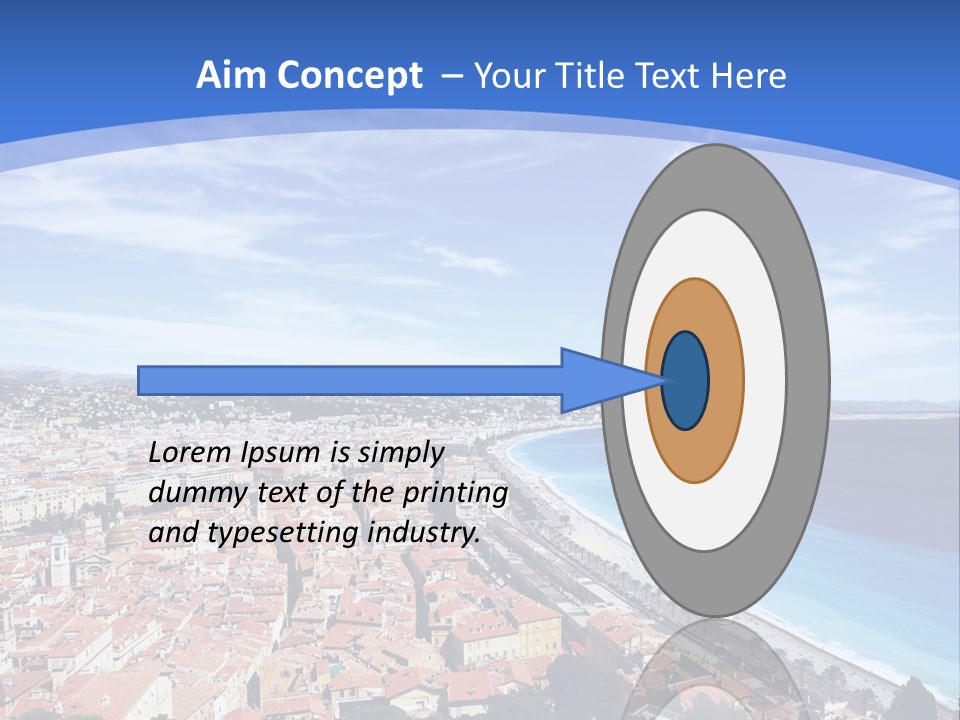 View Postcard Yacht PowerPoint Template