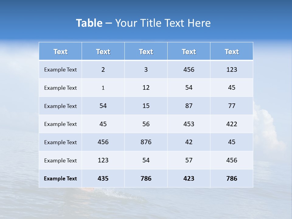 A Man Jumping Into The Water With A Child On His Back PowerPoint Template