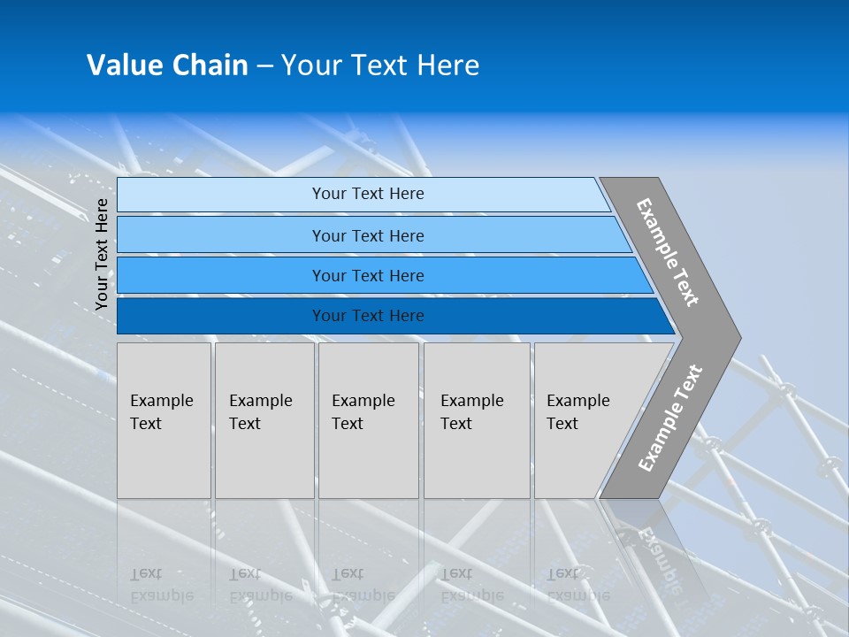 A Metal Structure With A Blue Sky In The Background PowerPoint Template
