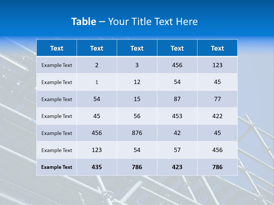 A Metal Structure With A Blue Sky In The Background PowerPoint Template