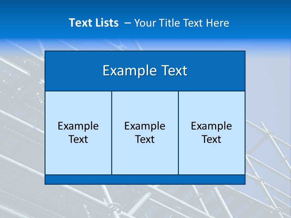 A Metal Structure With A Blue Sky In The Background PowerPoint Template