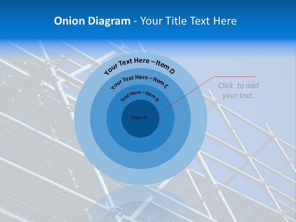 A Metal Structure With A Blue Sky In The Background PowerPoint Template