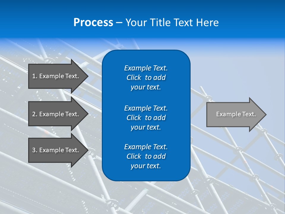 A Metal Structure With A Blue Sky In The Background PowerPoint Template