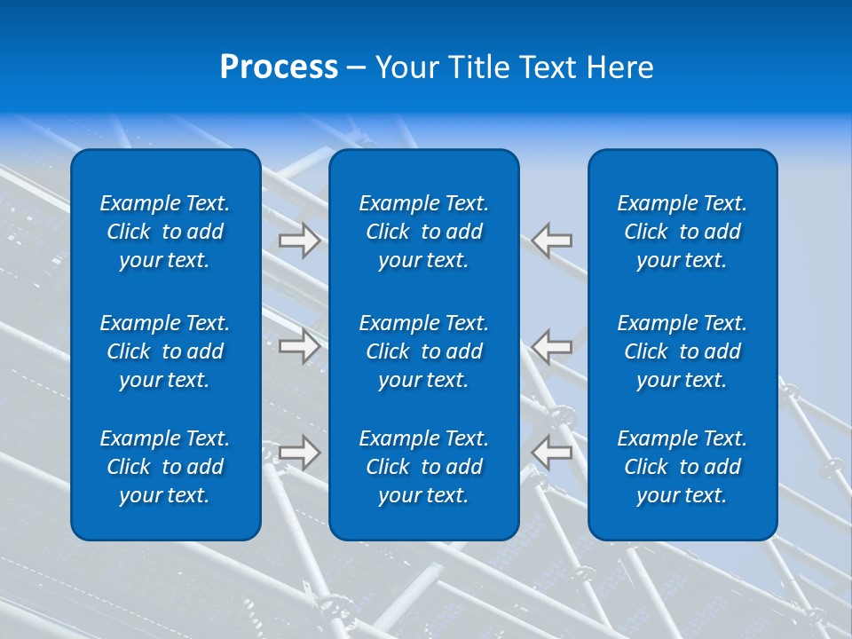 A Metal Structure With A Blue Sky In The Background PowerPoint Template