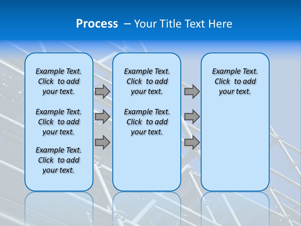 A Metal Structure With A Blue Sky In The Background PowerPoint Template