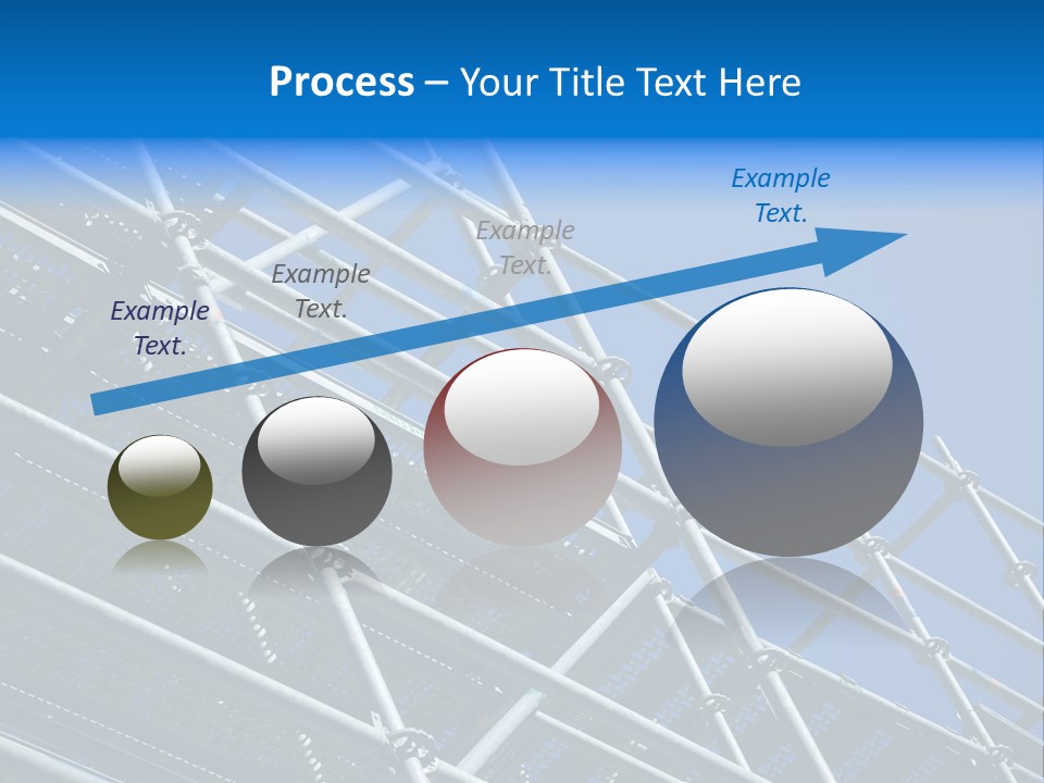 A Metal Structure With A Blue Sky In The Background PowerPoint Template