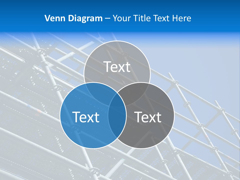 A Metal Structure With A Blue Sky In The Background PowerPoint Template