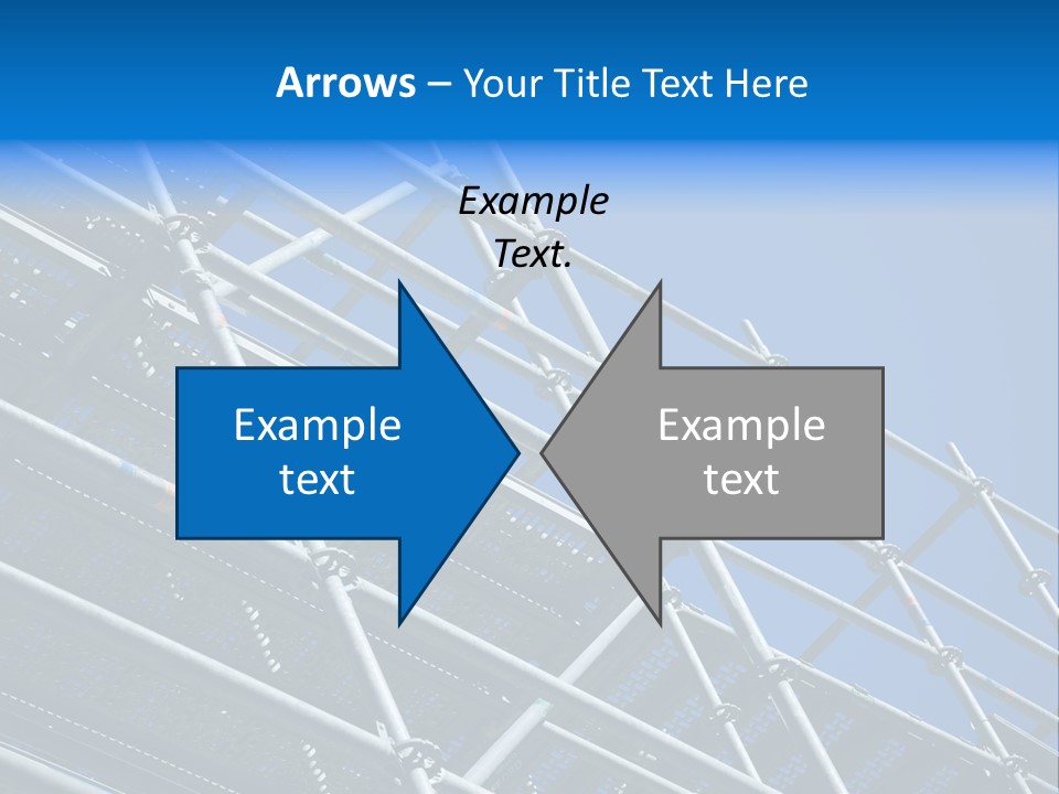 A Metal Structure With A Blue Sky In The Background PowerPoint Template