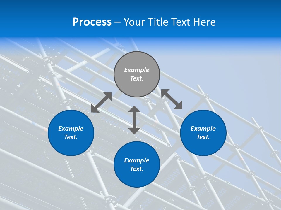 A Metal Structure With A Blue Sky In The Background PowerPoint Template