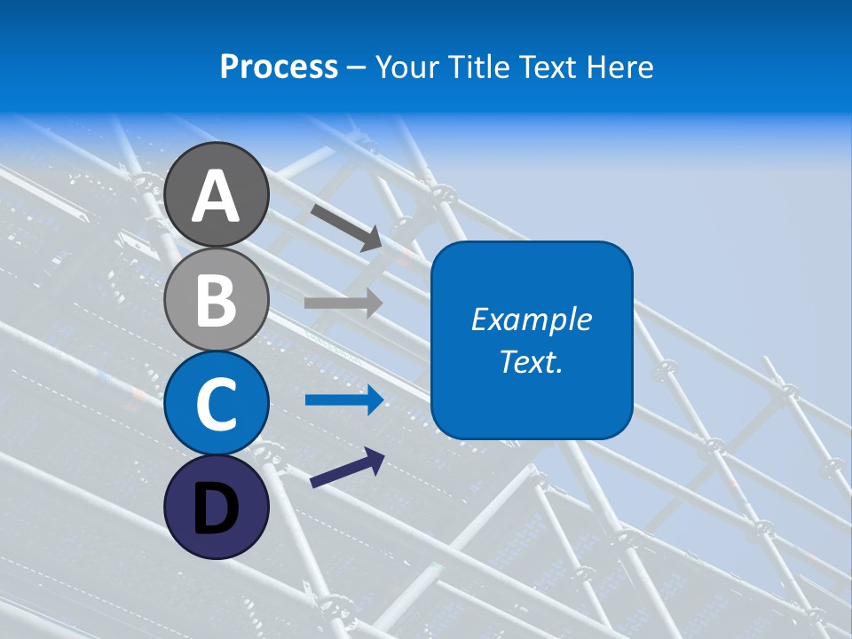 A Metal Structure With A Blue Sky In The Background PowerPoint Template