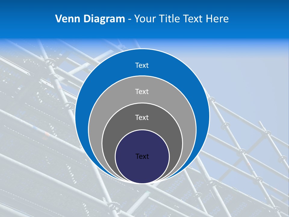 A Metal Structure With A Blue Sky In The Background PowerPoint Template