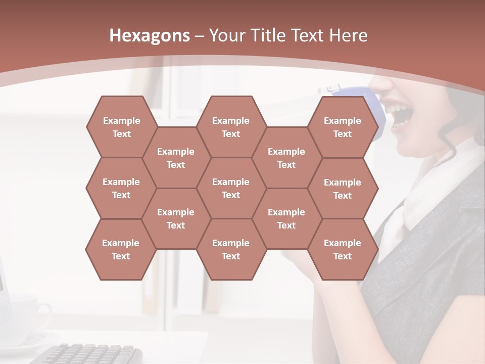 Woman Noise Message PowerPoint Template