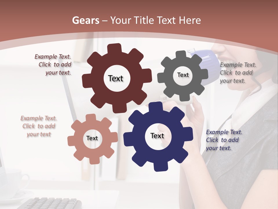 Woman Noise Message PowerPoint Template