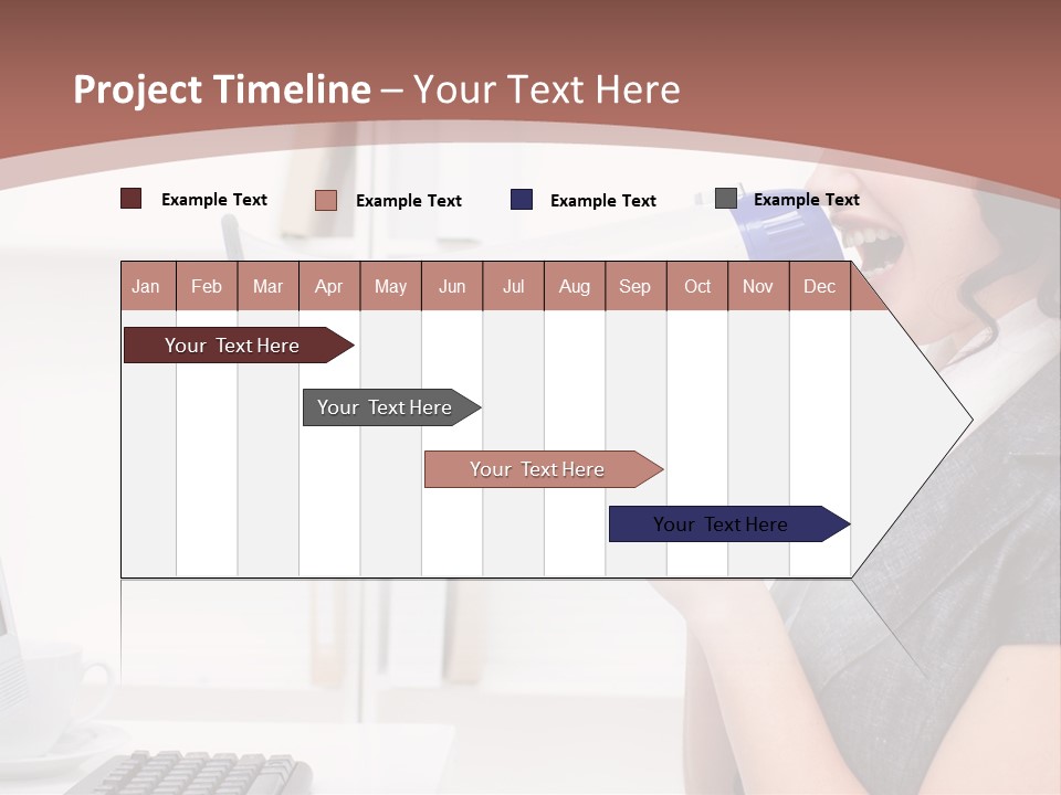 Woman Noise Message PowerPoint Template